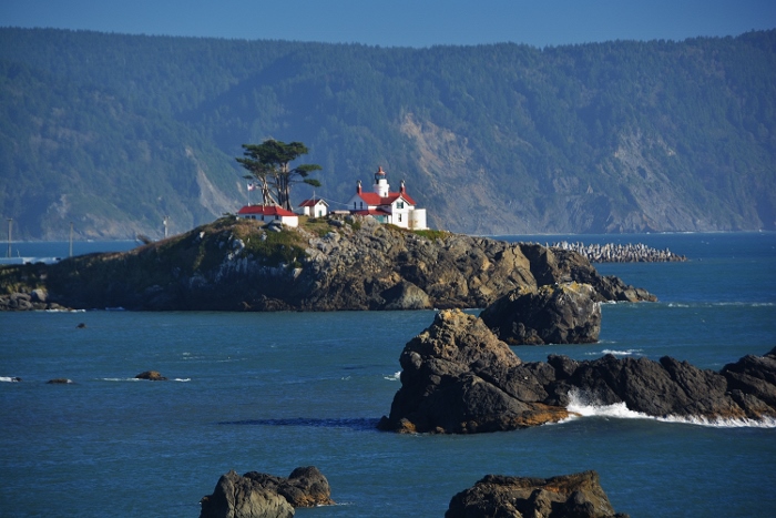 Battery Point Lighthouse on island